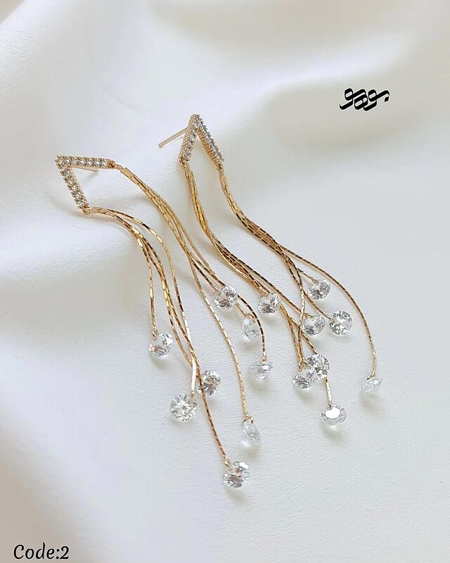 گوشواره الماس آویز