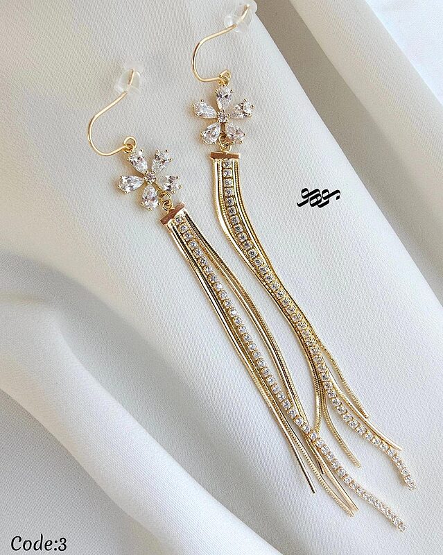 گوشواره گل آویز