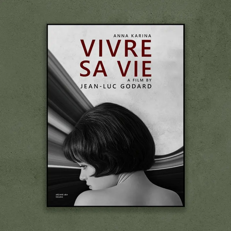 تابلو دکوراتیو فیلم زندگی خود را زیستن | VIVRE SA VIE 