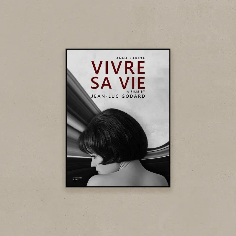 تابلو دکوراتیو فیلم زندگی خود را زیستن | VIVRE SA VIE 