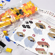 عکس از قطعات و نقشه لگو میکرو بلاک bricks مدل زنیتسو آگاتسوما