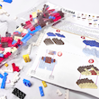 عکس از قطعات و نقشه لگو میکرو بلاک bricks مدل ماریو