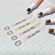عکس از رنگ جوهر های ماژیک هایلایت 4 رنگ شاین دار مدل 3