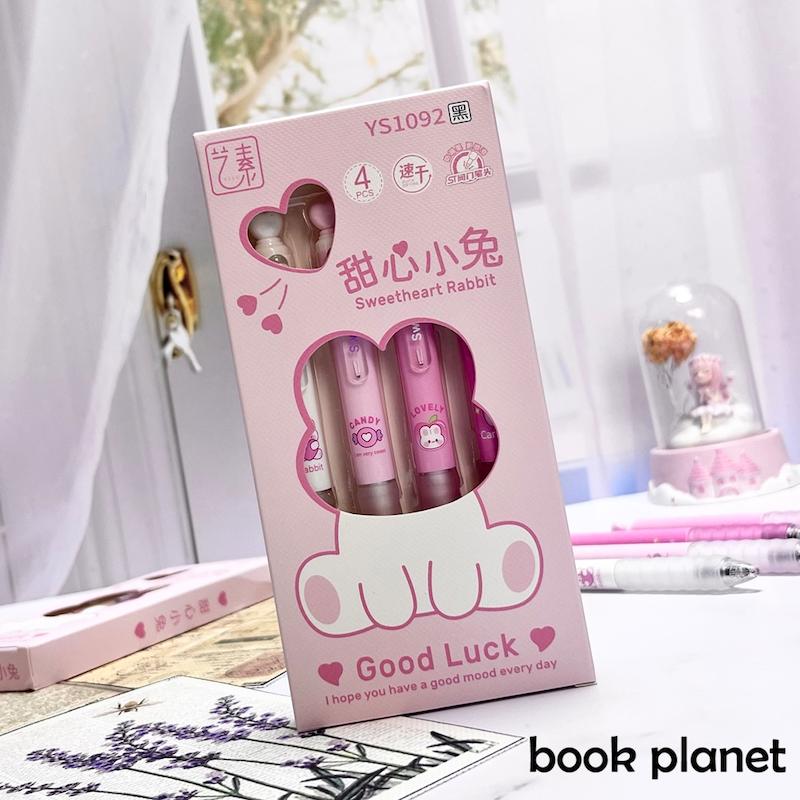 نمایی از بسته 4 عددی روان نویس فانتزی طرح خرگوش مدل Sweetheart Rabbit