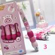 نمایی از طرح 3 روان نویس طرح خرس صورتی مدل Cute Pink