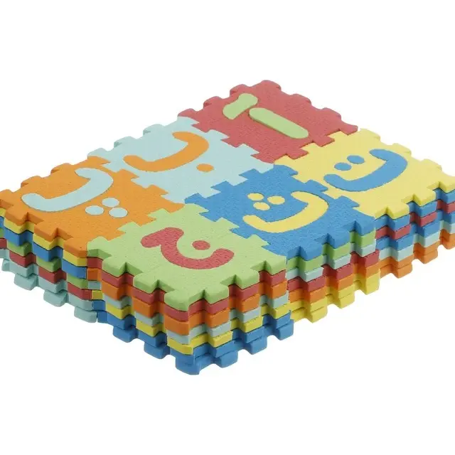 پازل 36 تکه بافوم طرح حروف و اعداد فارسی کوچک مدل فومی