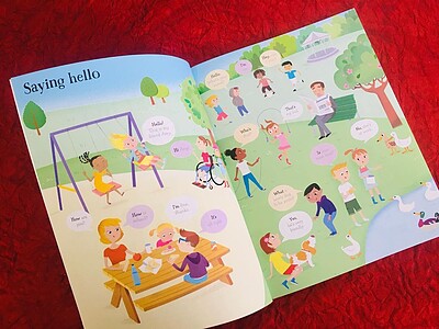 First sticker book/ Speaking English 