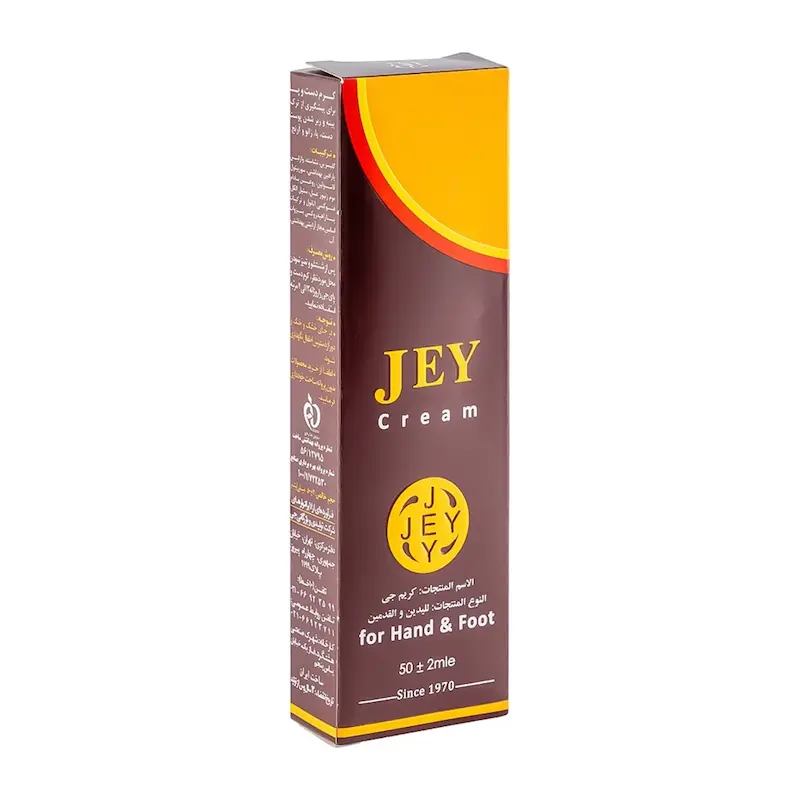 کرم دست و پا جی (Jey) حجم ۵۰ میلی لیتر ترمیم‌کننده خشکی پوست