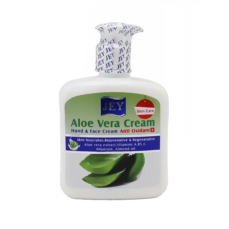 کرم پمپی مرطوب‌ کننده دست و صورت جی مدل Aloe Vera حجم 450 میلی‌لیتر