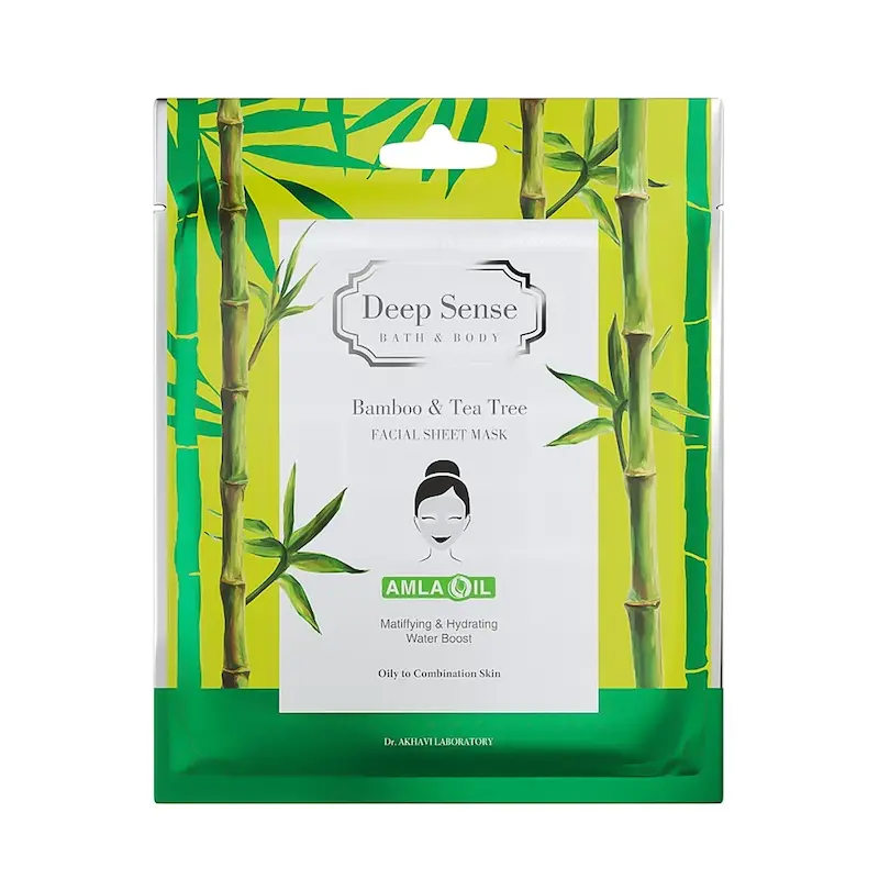 ماسک صورت ورقه‌ای دیپ سنس مناسب پوست چرب و مختلط, Deep Sense Sheet Mask for Oily & Combination Skin, قناع ورقي للوجه ديب سينس للبشرة الدهنية والمختلطة