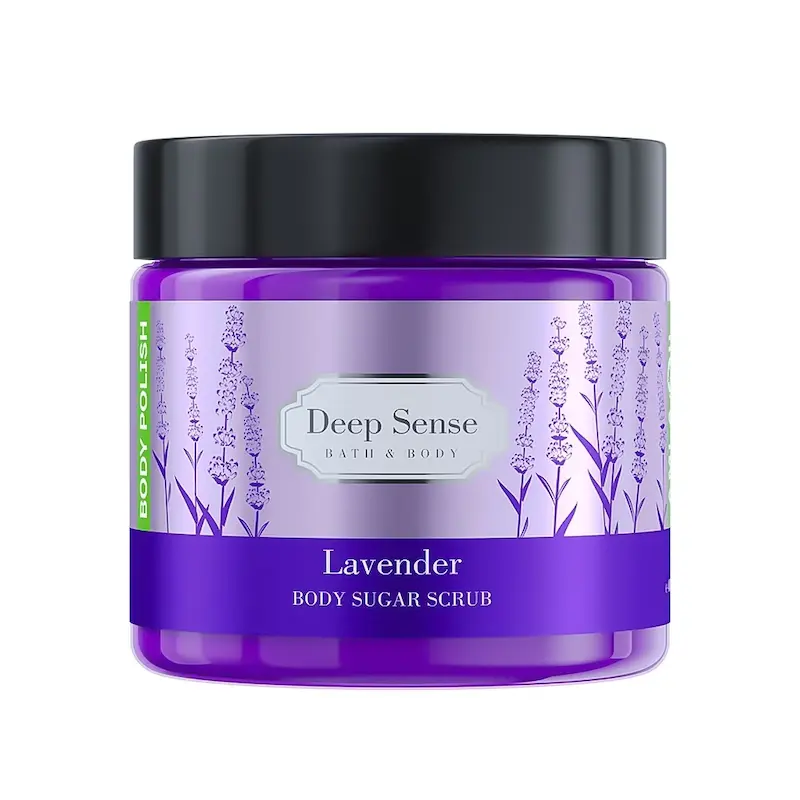 اسکراب بدن لوندر دیپ سنس حجم 400 میلی‌لیتر, Deep Sense Lavender Body Scrub 400ml, مقشر الجسم ديب سينس بالخزامى 400 مل