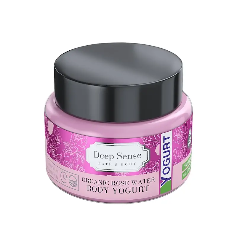 ماست بدن گلاب دیپ سنس مناسب انواع پوست حجم 250 میلی‌لیتر, Deep Sense Rose Water Body Yogurt for All Skin Types 250ml, زبادي الجسم بماء الورد ديب سينس مناسب لجميع أنواع البشرة 250 مل