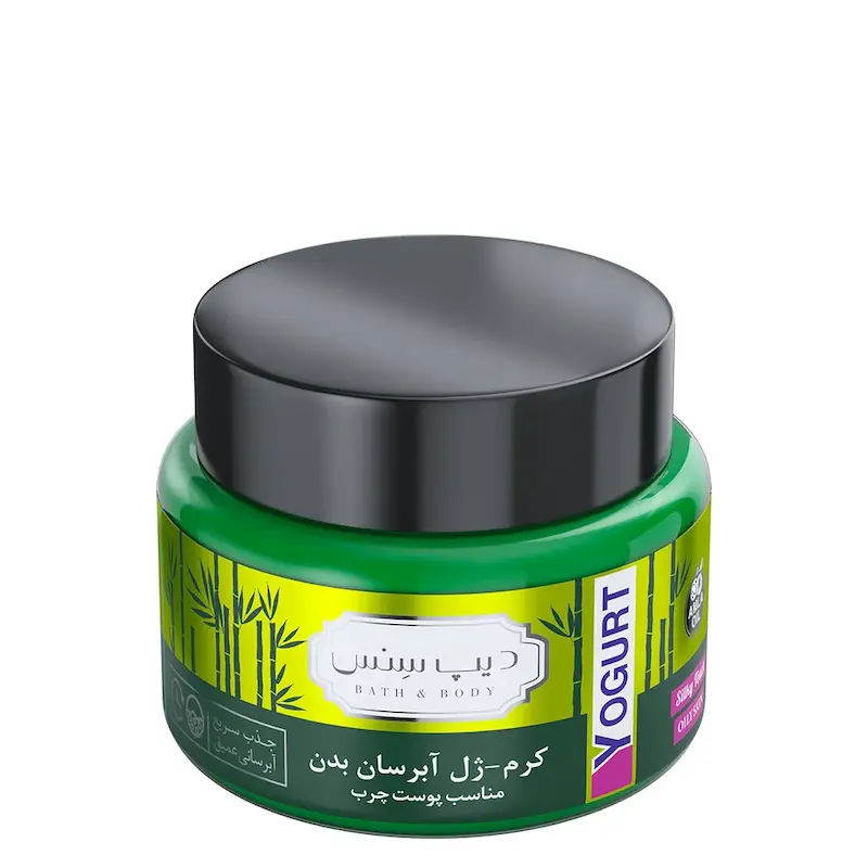 کرم-ژل آبرسان بدن بامبو و درخت چای دیپ سنس مناسب پوست چرب حجم 250 میلی لیتر