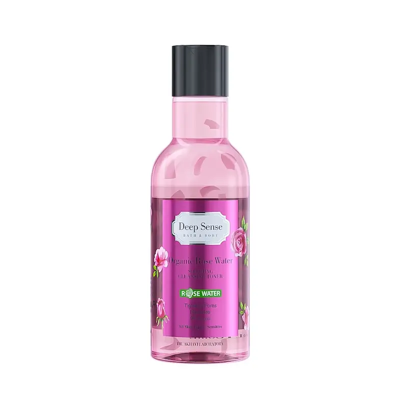 تونر پاک‌کننده گلاب دیپ سنس حجم 160 میلی‌لیتر, Deep Sense Rose Water Cleansing Toner 160ml, تونر ديب سينس بماء الورد لتنظيف وترطيب البشرة 160 مل