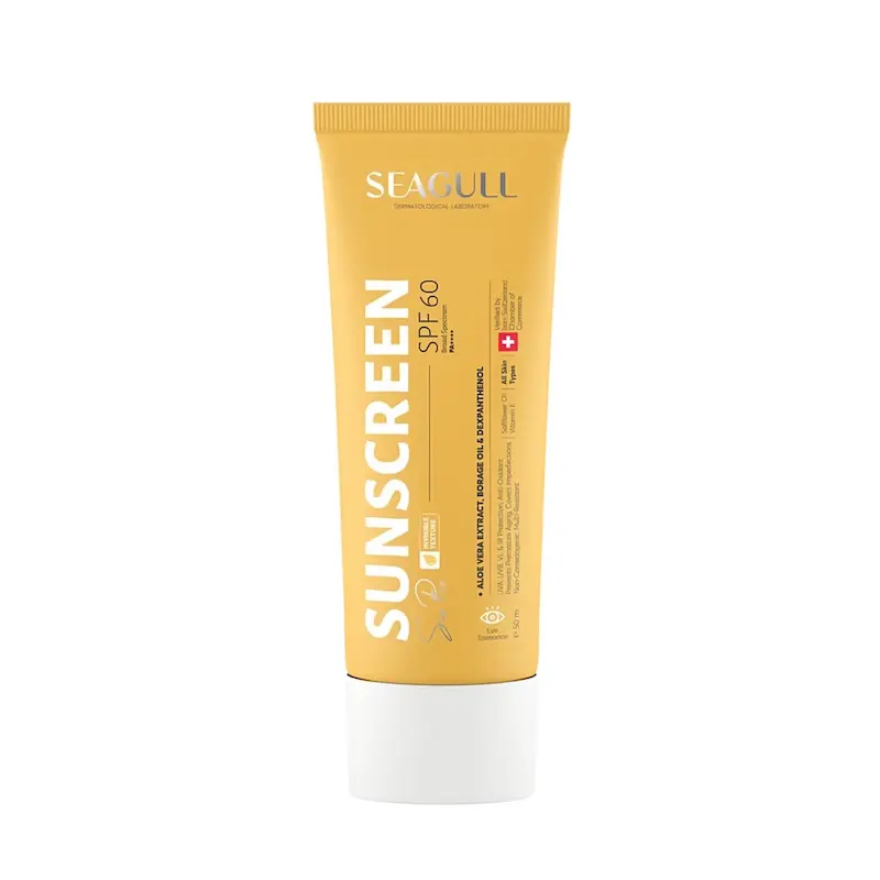 کرم ضد آفتاب بی رنگ سی گل با SPF 60 حجم 50 میلی لیتر