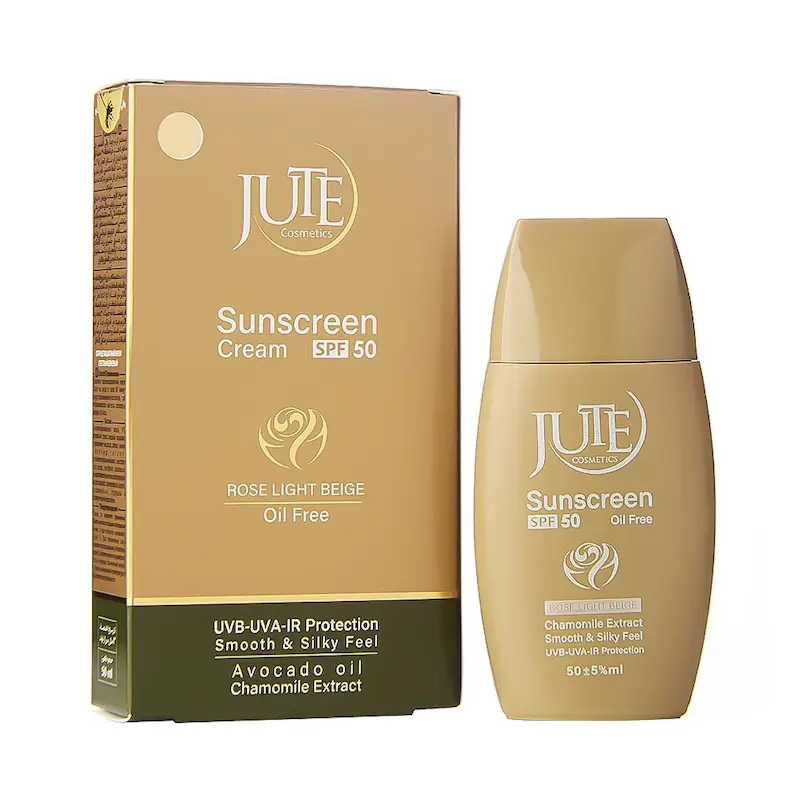 کرم ضد آفتاب پوست چرب بژ خیلی روشن ( رز لایت ) SPF50 ژوت حجم 50 میلی لیتر