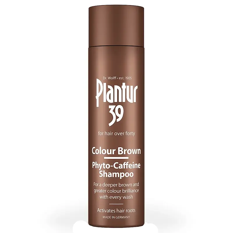 شامپو تقویت‌کننده و ضدریزش مو رنگ قهوه‌ای پلانتور 39 حجم 250 میلی لیتر