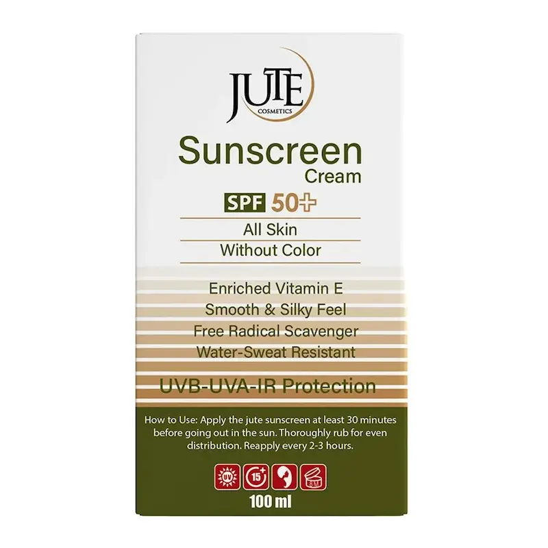 کرم ضد آفتاب بی رنگ ژوت با SPF50 مناسب انواع پوست حجم 100 میلی لیتر