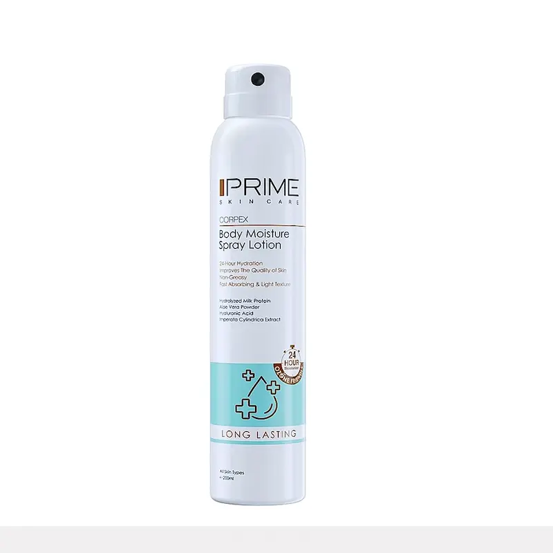 اسپری لوسیون بدن آبرسان Long Lasting پرایم حجم 200 میلی لیتر
