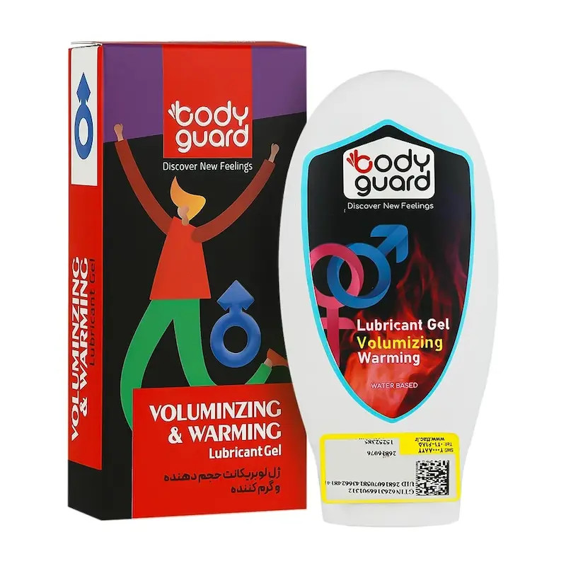 ژل لوبریکانت حجم دهنده و گرم کننده بادیگارد حجم 100 میلی لیتر