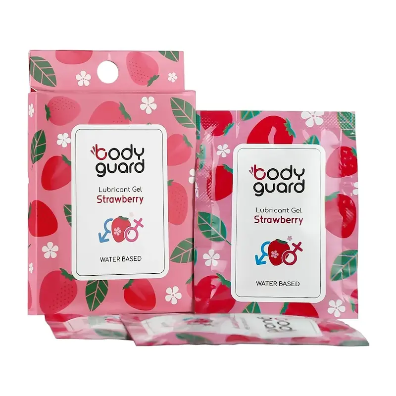 ژل لوبریکانت توت فرنگی بادیگارد وزن 24 گرم