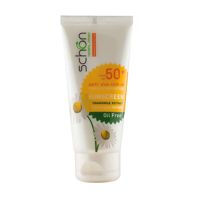 کرم ضد آفتاب بی رنگ شون با SPF50 مناسب پوست چرب حجم 50 میلی لیتر