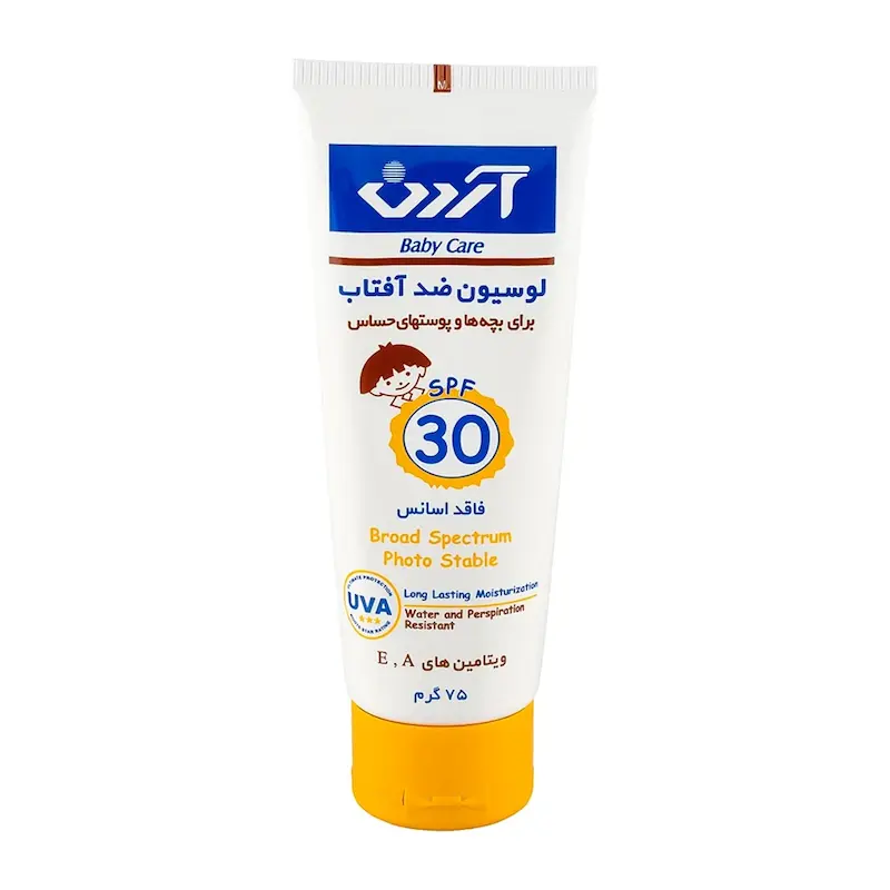 لوسیون ضد آفتاب کودکان آردن مدل Fragrance Free با SPF30 حجم 75 گرم
