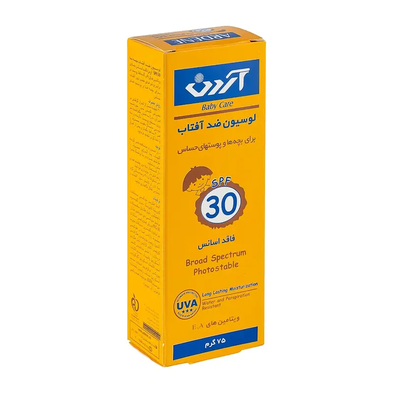 لوسیون ضد آفتاب کودکان آردن مدل Fragrance Free با SPF30 حجم 75 گرم