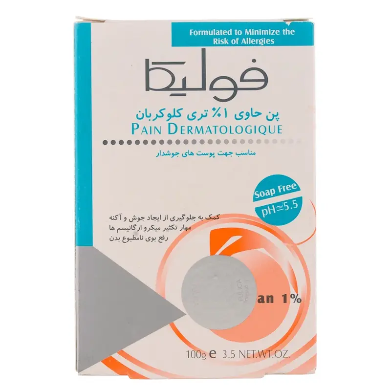 پن ضد عفونی کننده و ضد قارچ برای پوست چرب و جوش‌دار فولیکا