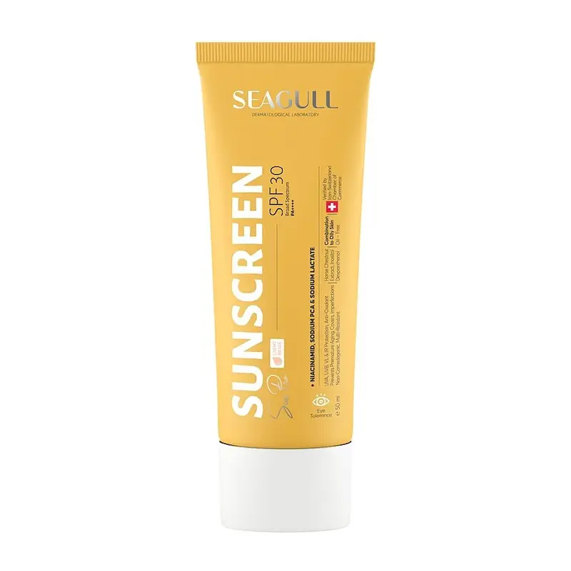 کرم ضد آفتاب رنگی فاقد چربی سی گل با SPF30 حجم 50 میلی لیتر