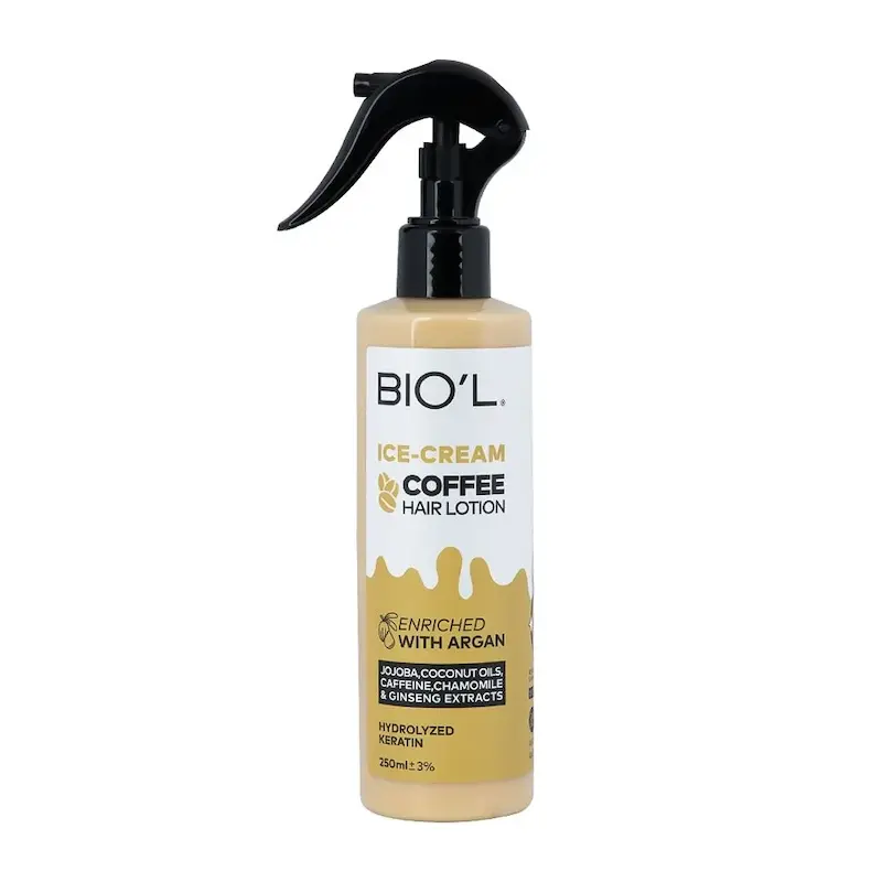 لوسیون موی رنگ شده و آسیب دیده بدون آبکشی بستنی قهوه بیول حجم 250 میلی لیتر