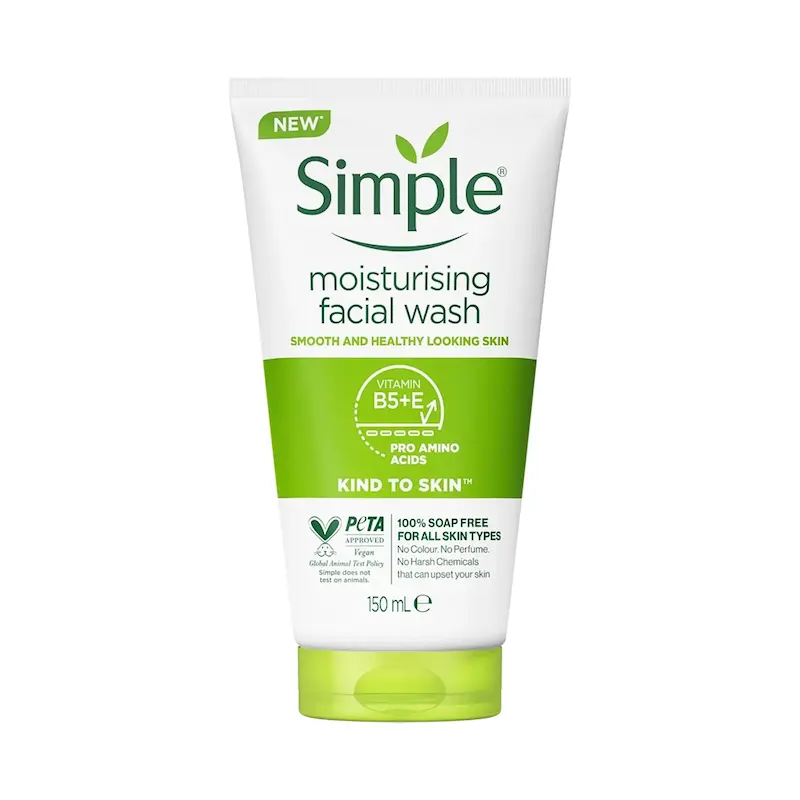 ژل شستشوی صورت سیمپل مدل Moisturising حجم 150میلی لیتر