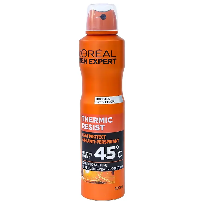 اسپری ضد تعریق سری Men Expert مدل Thermic Resist لورال حجم 250 میلی لیتر