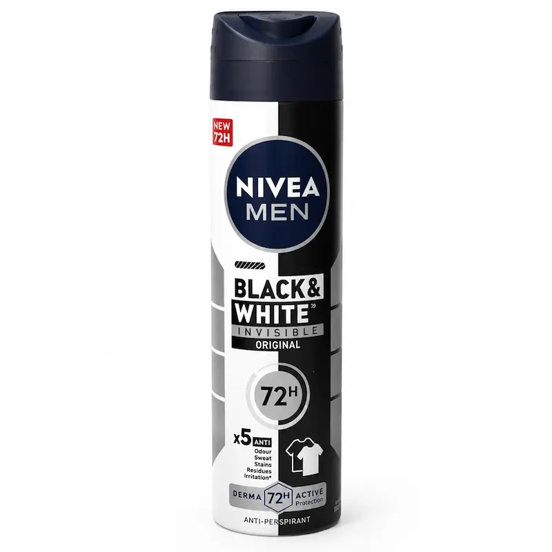اسپری ضد تعریق مردانه نیوا مدل Black and White حجم 150 میلی لیتر