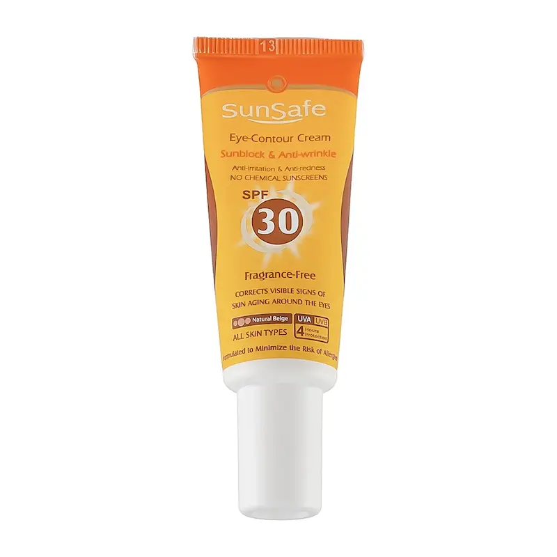 کرم ضد آفتاب رنگی سان سیف با SPF30 مناسب دور چشم حجم 20 میلی لیتر