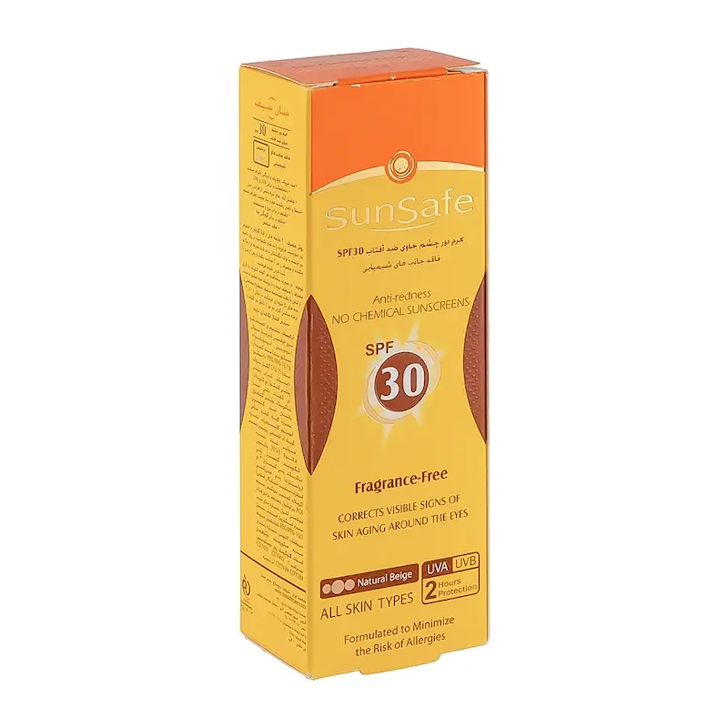 کرم ضد آفتاب رنگی سان سیف با SPF30 مناسب دور چشم حجم 20 میلی لیتر