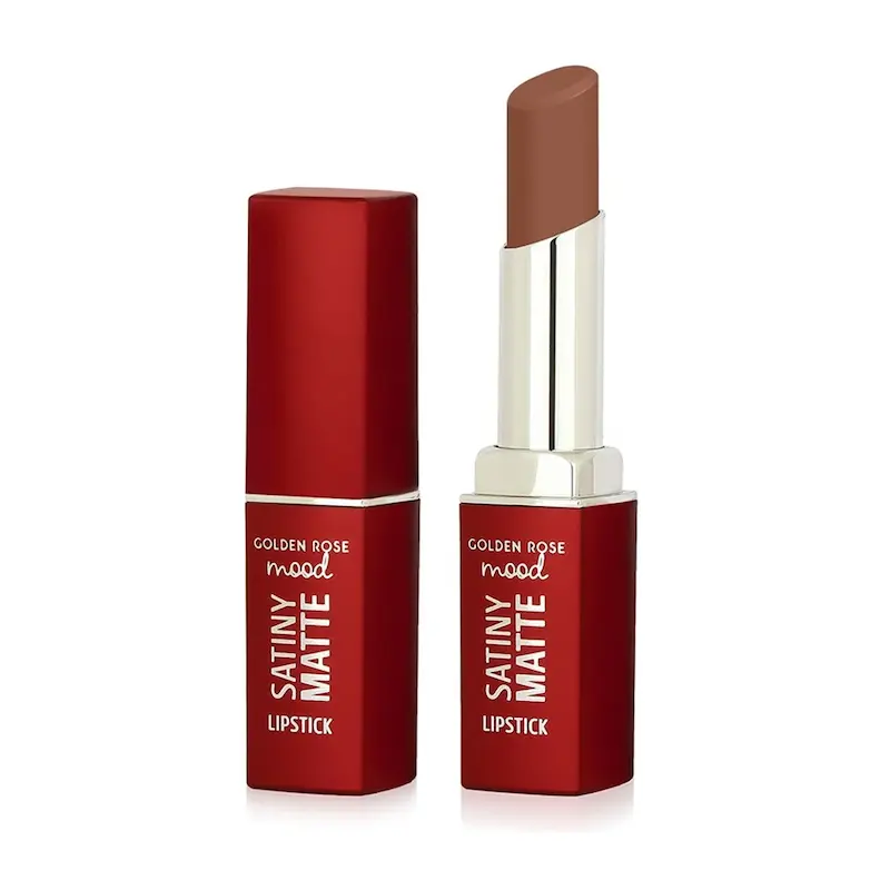 رژ لب جامد گلدن رز مدل Satiny Matte