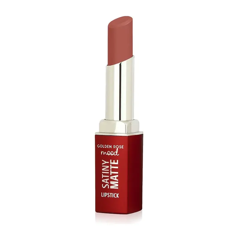 رژ لب جامد گلدن رز مدل Satiny Matte