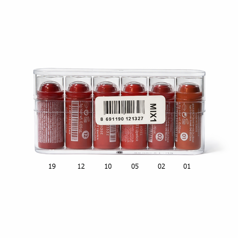 مینی رژ لب مخملی مات گلدن رز مدل Velvet Matte پک 6 عددی