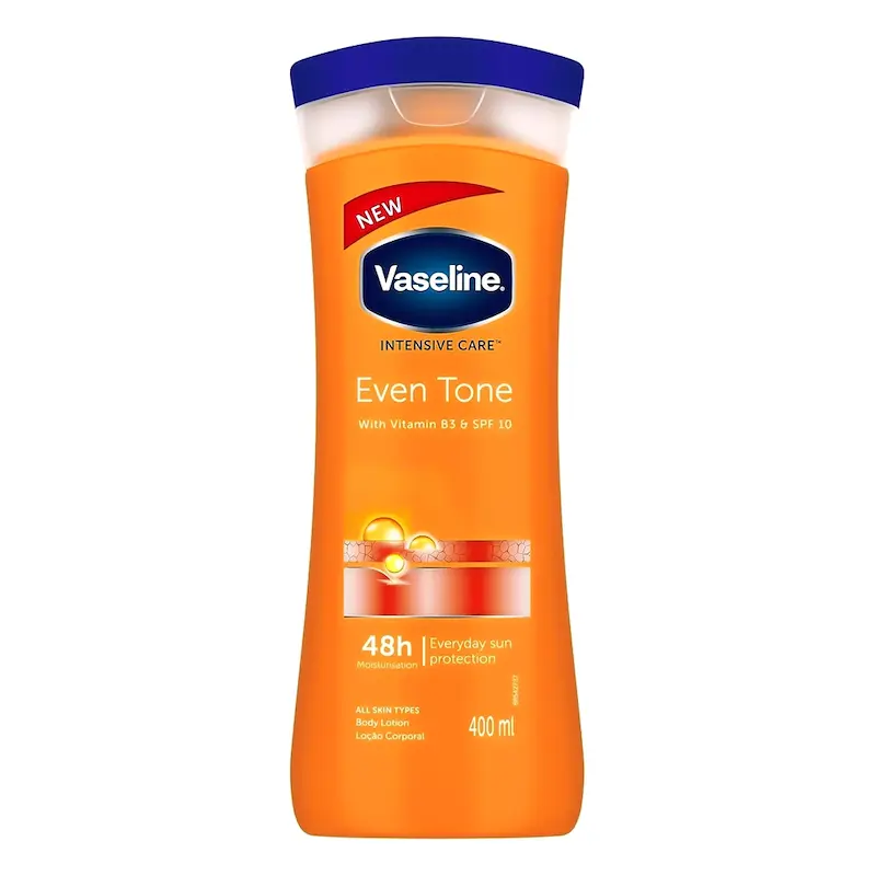 لوسیون بدن Healthy even tone وازلین با SPF 10 حجم 400 میلی لیتر