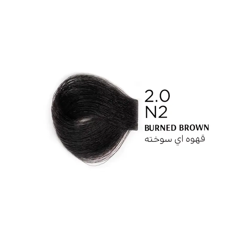 رنگ مو بیول شماره 2.0 قهوه‌ای سوخته حجم 100 میلی لیتر