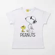 ست تیشرت سفید و شلوارک آبی دخترانه طرح اسنوپی و وودستک برند Peanuts