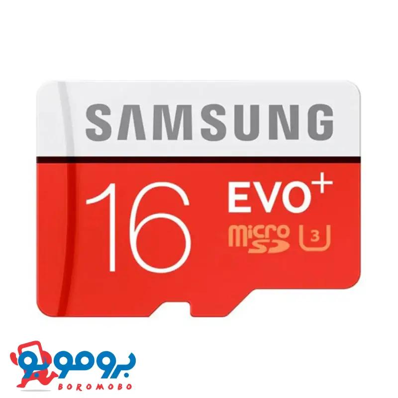 کارت حافظه microSDXC سامسونگ مدل EVO Plus کلاس 10 استاندارد UHS-I U3 سرعت 80MBps | ظرفیت 16 گیگابایت