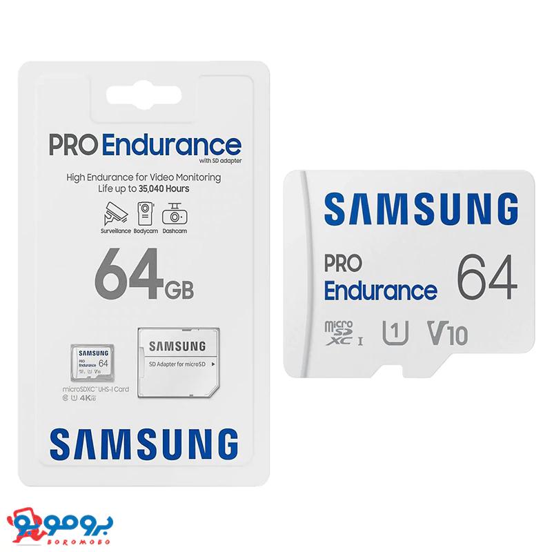 کارت حافظه microSDXC سامسونگ مدل Pro کلاس 10 استاندارد UHS-I U3 سرعت 100MBps | ظرفیت 64 گیگابایت