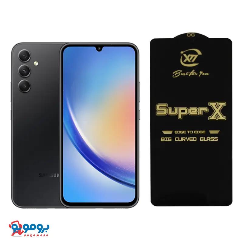 محافظ صفحه نمایش Super x مناسب برای سامسونگ A34