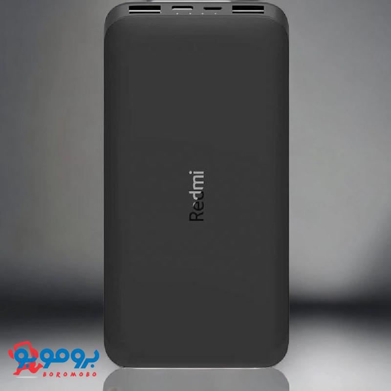 پاوربانک شیائومی مدل Redmi PB100LZM | ظرفیت 10000 میلی آمپر ساعت به همراه کابل تبدیل Type-C | نسخه گلوبال