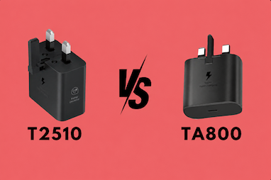 TA800 بهتر است یا T2510؟ مقایسه شارژر ۲۵ وات سامسونگ