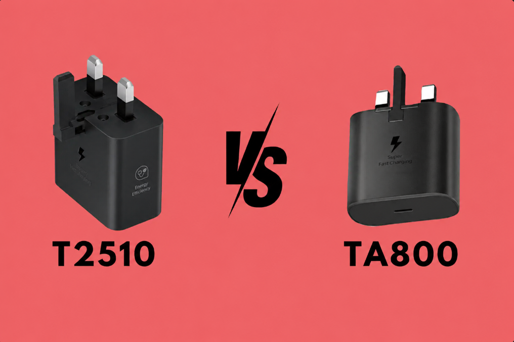 TA800 بهتر است یا T2510؟ مقایسه شارژر ۲۵ وات سامسونگ