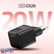 شارژر دیواری 20 وات TCH مدل CA20 دوپین| گارانتی 18 ماه شرکتی