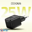 شارژر دیواری 25 وات TCH مدل CA25 دوپین| گارانتی 18 ماه شرکتی